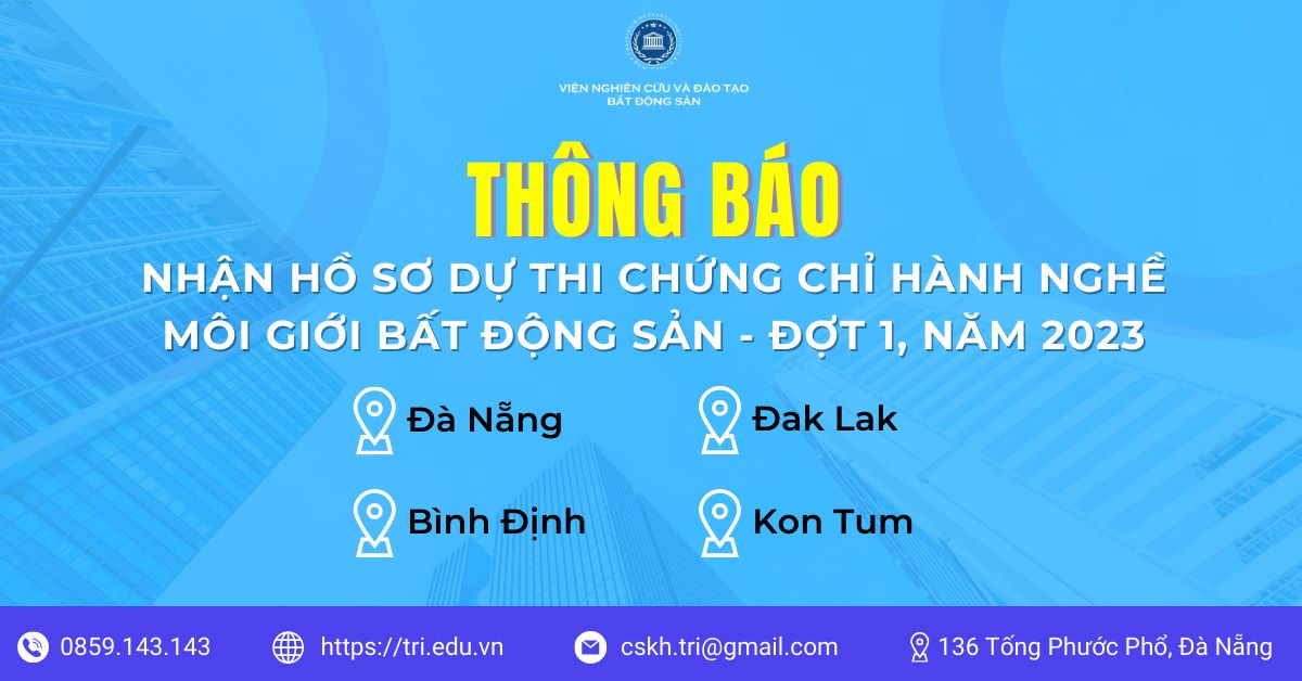 TB Nhan Ho So Du Thi CCHN Moi Gioi Dot 1, 2023