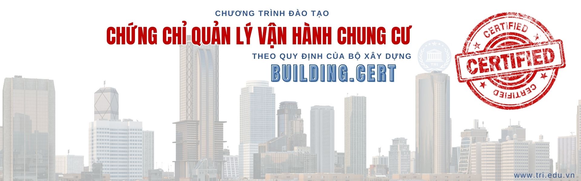CHUNG CHI QUAN LY VAN HANH CHUNG CU BUILDING.CERT